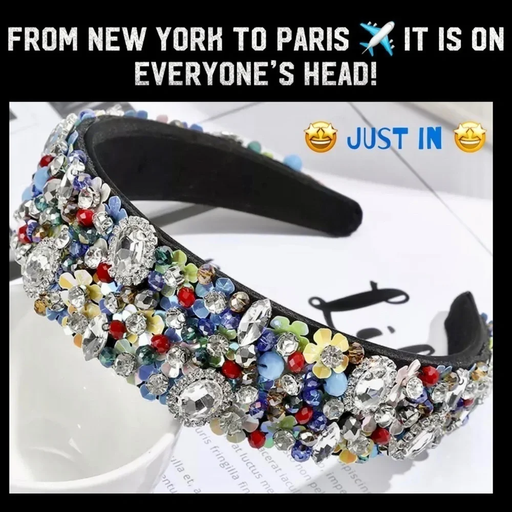 Super Elegant Embellished Headband to Enhance your Casual or Night Our Hair look